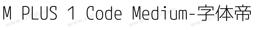 M PLUS 1 Code Medium字体转换